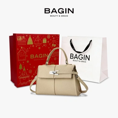 BAGIN Túi Xách Tay Nữ Công Sở Da Vân Cao Cấp Khóa Kim Bạc – Giá 319.000 VND 21 BAGIN Túi Xách Tay Nữ Công Sở Da Vân Cao Cấp Khóa Kim Bạc – Giá 319.000 VND 21