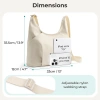 BAGSMART Túi đeo chéo dung tích lớn, chống thấm, dây đeo điều chỉnh, túi hobo 440k 2