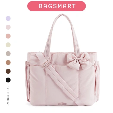 BAGSMART Túi Tote 15,6 inch Nữ Đeo Vai Baguette Khô ướt, Ngăn Laptop Du lịch & Tập luyện
