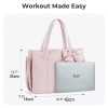 BAGSMART Túi Tote 15,6 inch Nữ Đeo Vai Baguette Khô ướt, Ngăn Laptop Du lịch & Tập luyện 2