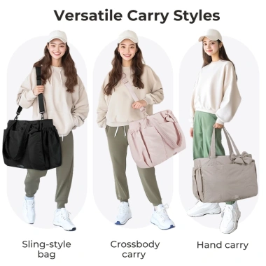 BAGSMART Túi Tote 15,6 inch Nữ Đeo Vai Baguette Khô ướt, Ngăn Laptop Du lịch & Tập luyện