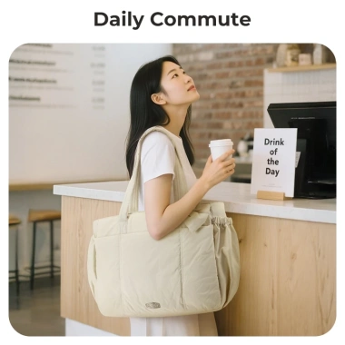 BAGSMART Túi Tote 15,6 inch Nữ Đeo Vai Baguette Khô ướt, Ngăn Laptop Du lịch & Tập luyện