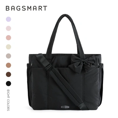 BAGSMART Túi Tote 15,6 inch Nữ Đeo Vai Baguette Khô ướt, Ngăn Laptop Du lịch & Tập luyện