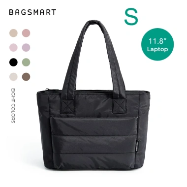 BAGSMART Túi Tote Nữ Phồng Nhẹ Có Ngăn Đeo Vai Chần Bông Du Lịch 412.500đ