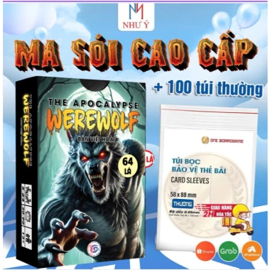 Bài Ma Sói Ultimate Deluxe 64 Lá Việt Hóa - Giá 70.000đ, kèm túi bọc