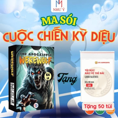 Bài Ma Sói Ultimate Deluxe 64 Lá Việt Hóa - Giá 70.000đ, kèm túi bọc