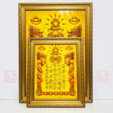 Bài Vị Thần Tài Thổ Địa Không Tráng - Nhiều Kích Cỡ, May Mắn Tài Lộc - Tô Tâm Quang