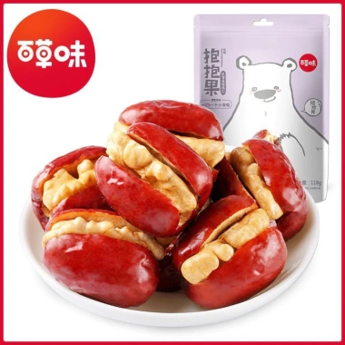Baicao Flavor Hug Fruit Grey Dates 118g – Hạt óc chó, hạt thông, nhẹ, giá 122.319₫