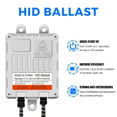Ballast HID 12V 65W/35W/55W Xenon Slim, Thay Thế 80W, Khởi Động Nhanh
