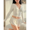 Ballet Set bộ mặc nhà tay dài, quần xoè ngắn gợi cảm - Giá 180.000đ 10