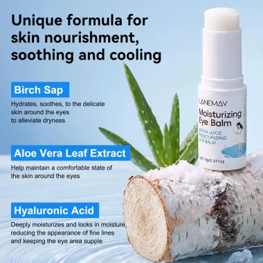 Balm Stick Dưỡng ẩm mắt 9g Nước ép bạch dương - Di động, không nhờn, dưỡng đường viền mắt