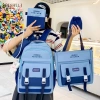 Balo 4 món Perchen CB10 vừa A4 - Set đi học giá rẻ, giảm còn 79.560 VND 4