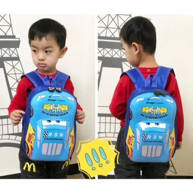 Balo BALO-590 đi học mầm non bé trai 1-5 tuổi thiết kế ô tô, balo du lịch chỉ 99.000