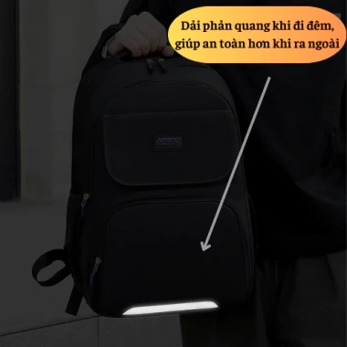 Balo Bền Đẹp AIHUAQI - Nhiều Ngăn, Chống Nước, Chịu Tả Nặng, Phản Quang, Giá 122.500₫ 5