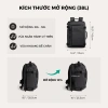 Balo cao cấp Chibava đen 28-38L, chống nước, chống xước, 10 ngăn - Siêu tiện dụng 399.000₫ 9