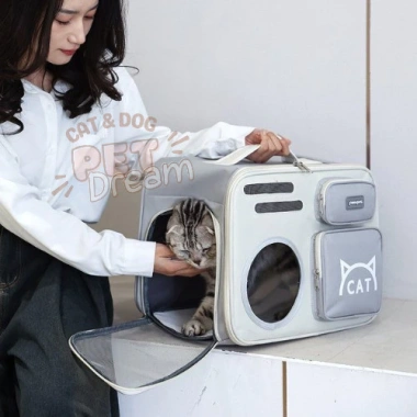 Balo cao cấp cho chó mèo, túi đựng thú cưng hình mèo, thời trang tiện lợi, giá ưu đãi 205.000 8 Balo cao cấp cho chó mèo, túi đựng thú cưng hình mèo, thời trang tiện lợi, giá ưu đãi 205.000 8