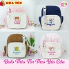Balo Cặp Bé Mầm Non Mẫu Giáo Thêu Tên Tai Thỏ Dễ Thương Kèm Dây Tag - 175k
