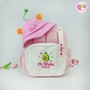Balo Cặp Bé Mầm Non Mẫu Giáo Thêu Tên Tai Thỏ Dễ Thương Kèm Dây Tag - 175k 6