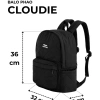 Balo Cặp Đựng Laptop CLOUDIE Nhiều Ngăn Chần Bông Nam Nữ Chống Sốc Đi Học Làm HESTON 8