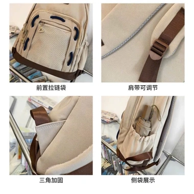 Balo cặp sách Nam Nữ cỡ lớn Thời Trang Hàn Quốc - Nhiều ngăn, vừa laptop, Đi Học Đi Chơi du lịch, giảm giá 252k