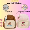 Balo cặp tiểu học thêu 12 con giáp và tên cá nhân hoá, xinh xắn, tặng móc tag