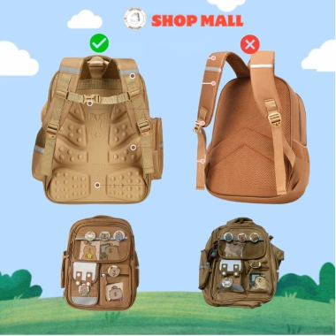 Balo Capi chống gù, chống nước cho bé lớp 1-6 - cặp đi học tiện lợi, thoáng mát 5