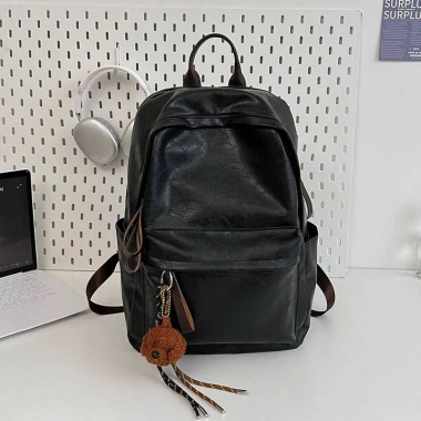 Balo CeeKay Chính Hãng Da Chần Chống Nước Móc Gấu Sang Chảnh Form Rộng Đựng Laptop 15.6 Giá 389.000 VND