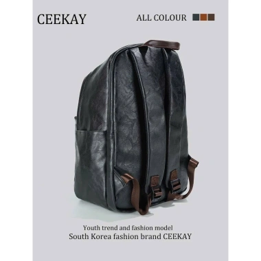 Balo CeeKay Chính Hãng Da Chần Chống Nước Phối Gấu Rộng Đựng Laptop 15.6 - 384k 5