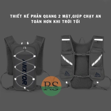 Balo chạy trail Anxtor RS01 2L đựng vest nước, điện thoại gel muối - Giá 384.000₫