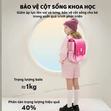 Balo chống gù Zoyzoii B33 Vintage cho bé trai, bé gái đi học tiểu học - Giá giảm 1.305.000₫