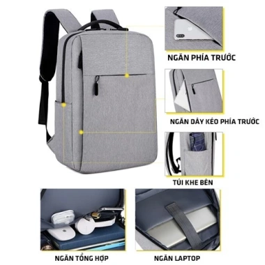 Balo công sở BL2.337 ngăn laptop 13‑15.6 inch, thời trang, chịu mưa, chỉ 119k 9 Balo công sở BL2.337 ngăn laptop 13‑15.6 inch, thời trang, chịu mưa, chỉ 119k 9