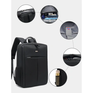 Balo Công Sở Coolbell 6.107S Chống Sốc Laptop 15.6 inch Giá 375.000 Gọn Gàng Bảo Vệ An Toàn