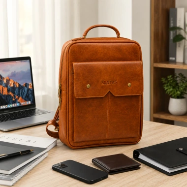 Balo công sở nam nữ da MINTAS chống sốc laptop, vừa mọi dòng máy - 159.900 VNĐ
