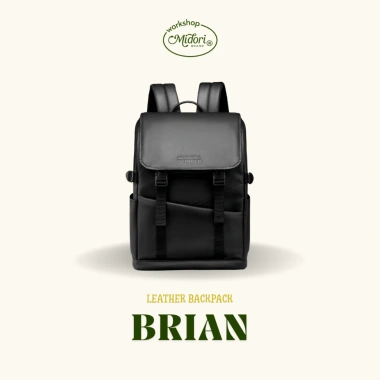 Balo Da Brian Nam Nữ Cặp Đựng Laptop Nhiều Ngăn – Đi Học, Đi Làm, Du Lịch MI MIDORI