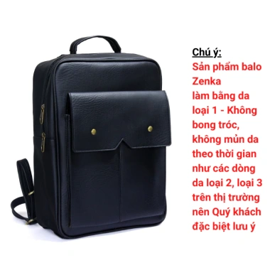 Balo da công sở Zenka ZBL01 đa ngăn rộng rãi, đựng laptop 15.6 inch, giá ưu đãi 379k