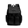 Balo Da King 4 Thiêu Trên Unisex Không Thấm Nước Đen - Thiết Kế Độc Đáo