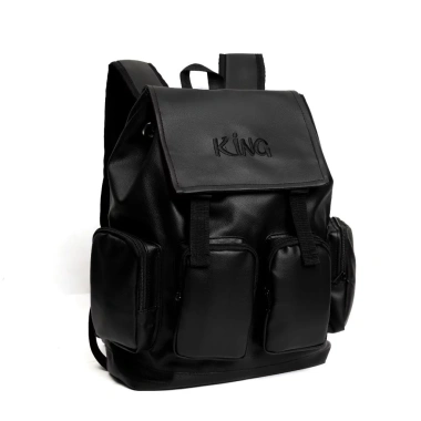 Balo Da King 4 Thiêu Trên Unisex Không Thấm Nước Đen - Thiết Kế Độc Đáo 2 Balo Da King 4 Thiêu Trên Unisex Không Thấm Nước Đen - Thiết Kế Độc Đáo 2