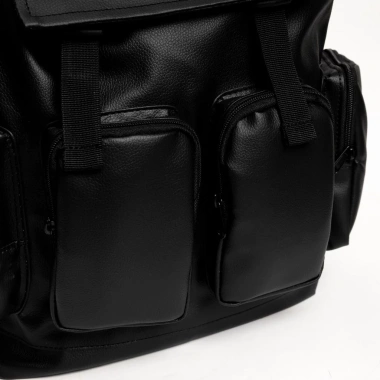 Balo Da King 4 Thiêu Trên Unisex Không Thấm Nước Đen - Thiết Kế Độc Đáo