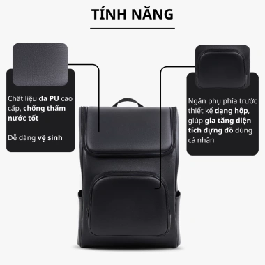 Balo Da Laptop Nam Nữ Chống Nước Nhiều Ngăn PADO 645 - Giá chỉ 229.000 VND 4 Balo Da Laptop Nam Nữ Chống Nước Nhiều Ngăn PADO 645 - Giá chỉ 229.000 VND 4