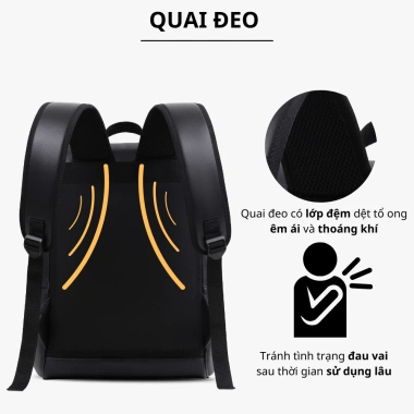 Balo Da Laptop Nam Nữ Chống Nước Nhiều Ngăn PADO 645 - Giá chỉ 229.000 VND