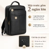 Balo da MINTAS đựng laptop 15.6 inch Nhiều ngăn rộng rãi, thanh lịch sang trọng 2