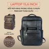 Balo Da Nam Nữ Cao Cấp 2.025 Nắp Gập Đựng Laptop 15.6 inch - Phong cách học sinh, sinh viên, công sở - Giá ưu đãi 170.000đ 8