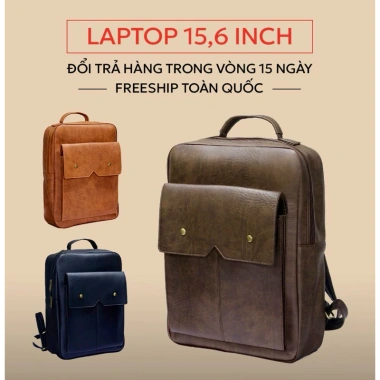 Balo Da Nam Nữ Cao Cấp 2.025 Nắp Gập Đựng Laptop 15.6 inch - Phong cách học sinh, sinh viên, công sở - Giá ưu đãi 170.000đ 9 Balo Da Nam Nữ Cao Cấp 2.025 Nắp Gập Đựng Laptop 15.6 inch - Phong cách học sinh, sinh viên, công sở - Giá ưu đãi 170.000đ 9