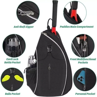 Balo đa năng vợt Pickleball và Tennis - Túi đựng bền chắc, khóa kéo mạnh mẽ, giảm giá 20% 4