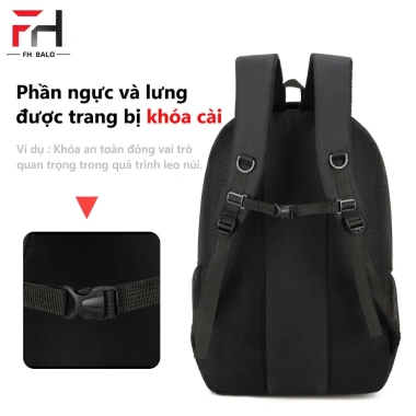Balo dã ngoại đa năng 60x20x40cm khóa chống trộm ngực, tiện cho đi làm & du lịch – Giá chỉ 299.000₫ 6