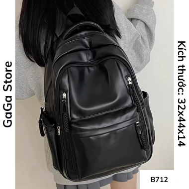 Balo da nữ B712 - Cặp học sinh cấp 2 ngăn, chống nước, sức chứa lớn, giá 269k 4 Balo da nữ B712 - Cặp học sinh cấp 2 ngăn, chống nước, sức chứa lớn, giá 269k 4