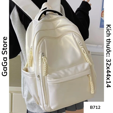Balo da nữ B712 - Cặp học sinh cấp 2 ngăn, chống nước, sức chứa lớn, giá 269k 5 Balo da nữ B712 - Cặp học sinh cấp 2 ngăn, chống nước, sức chứa lớn, giá 269k 5