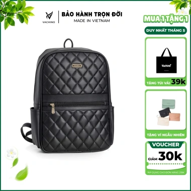 Balo da nữ công sở sang trọng VACHINO BG033, cỡ lớn đựng laptop 15in, giảm giá 339k