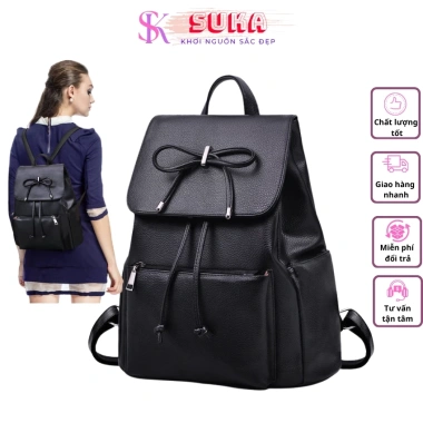 Balo da PU nữ BL066 – Nhỏ xinh, thời trang công sở và du lịch, giá chỉ 165k
