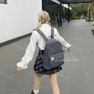Balo da thời trang nam nữ size to 40cm, đựng laptop, sách vở, A4 - Giá 99.000đ 3 Balo da thời trang nam nữ size to 40cm, đựng laptop, sách vở, A4 - Giá 99.000đ 3
